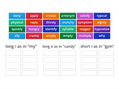 Y as a vowel