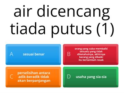 [Kuiz] Peribahasa Primari 5 - 6 [1-10]