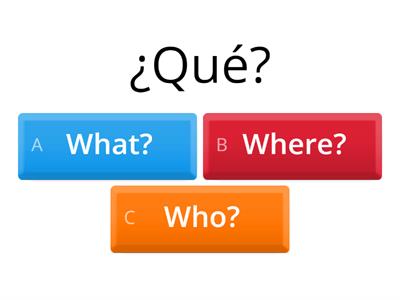 Interrogative Pronouns 3ESO AA