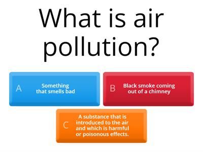 Air Pollution Quiz 