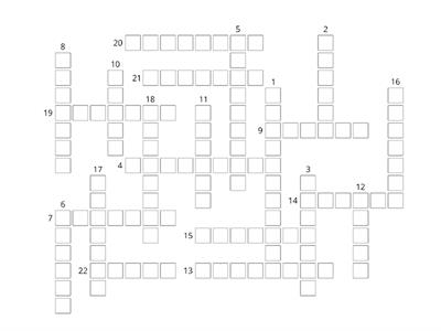 COUNTRIES AND NATIONALITIES. Complete the crossword with the missing information.