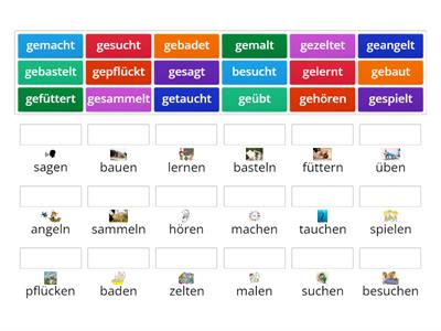 D5. 1C_2. (II) In den Ferien aktiv sein. Partizip II der schwachen Verben