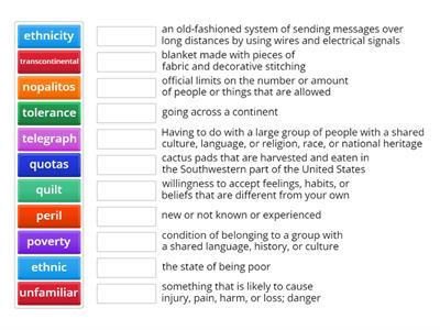 Vocabulary- Module 3 Arc 3 (Grade 3)