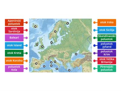 Otoci i poluotoci Europe