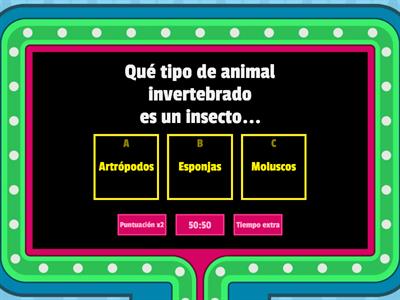 ANIMALES INVERTEBRADOS