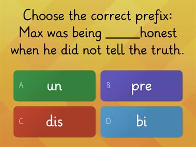  Prefix and Suffix Quiz