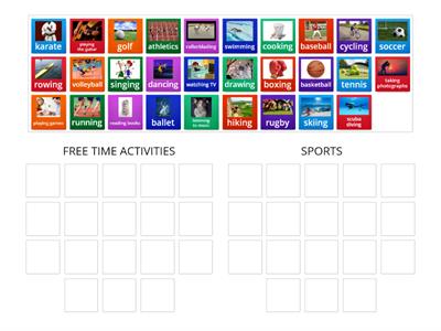 Free time activities and sports 7° Básico