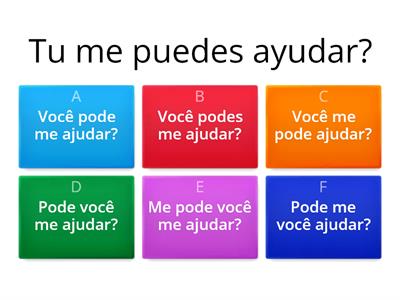 As perguntas com o verbo "poder"