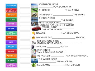 COMPARATIVES AND SUPERLATIVES