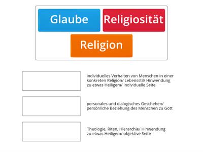 Religion - Religiosität - Glaube