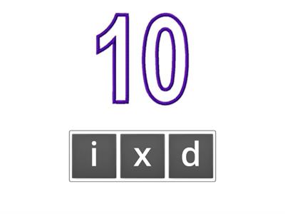 Apprendre l'orthographe des chiffres 1 à 10