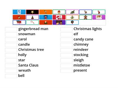 Christmas Vocabulary 7+8+9