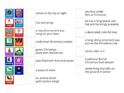 Christmas vocabulary (definitions easy)