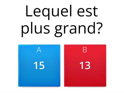Which is Greater? Lequel est plus grand? 
