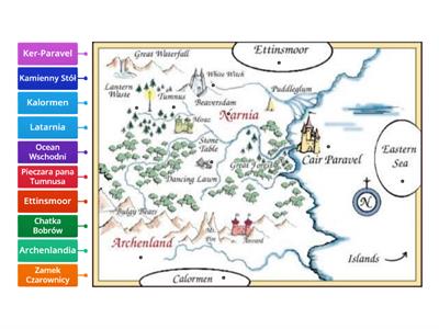 Opowieści z Narnii - mapa