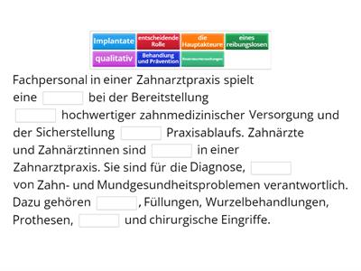 ZA 1 Fachpersonal in der ZA-Praxis