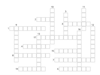 Vocabulary Crossword