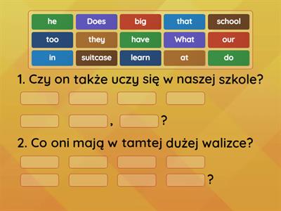 Present Tenses - translating sentences