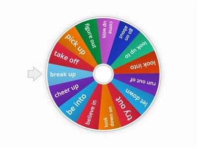 Multi-word verb roulette