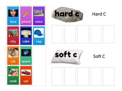 Word sort (soft c  - hard c)