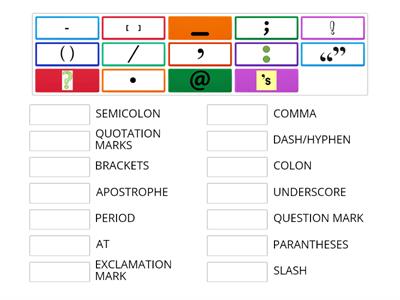 PUNCTUATION MARKS