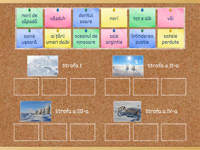 LLR - VI - „Iarna” de Vasile Alecsandri - Elemente descriptive (Activitate diferențiată)