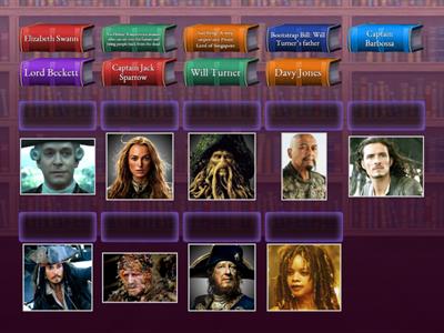 Pirates of Caribbean character match