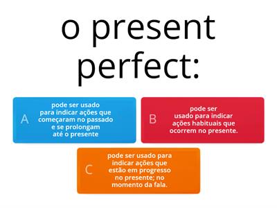 inglês- present perfect