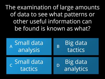Big Data Analytics Quiz