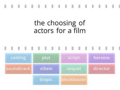  Film related vocabulary