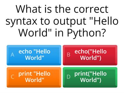 Python Quiz - Concepts revisited