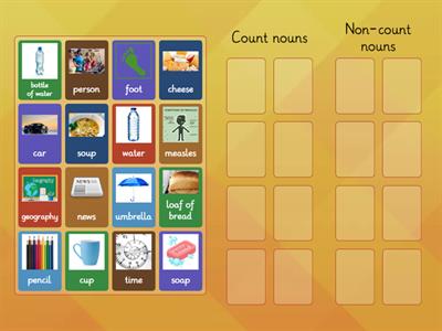 Count and non-count nouns
