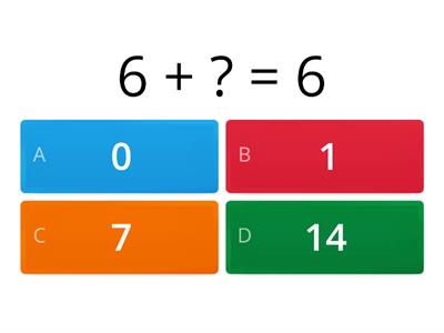 Math quiz - Missing number 0-20