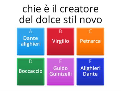 quiz gramatica e antologia