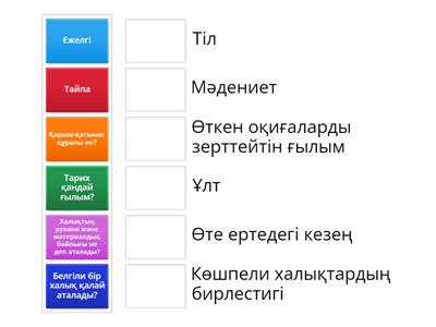 Термин сөздерге топтық жұмыс