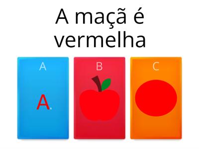 FRASES SIMPLES E CORES