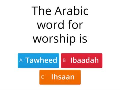 Worshipping Allah