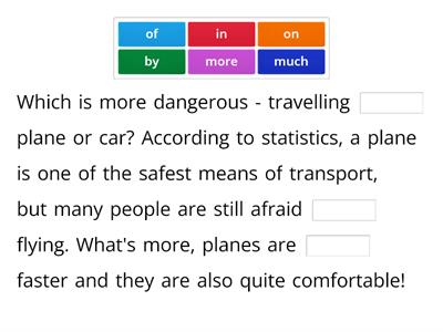 Use of English E8 - travelling