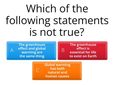 S3 Climate Change and The Greenhouse Effect