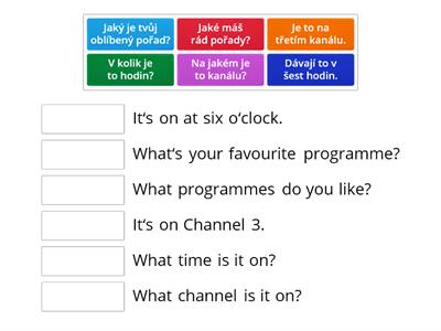 TV programmes - questions 