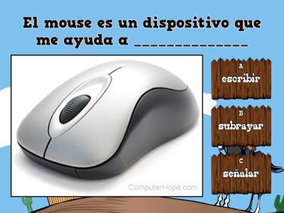 El mouse de la computadora