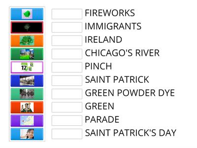 SAINT PATRICK'S DAY : VOCABULARY PREVIEW