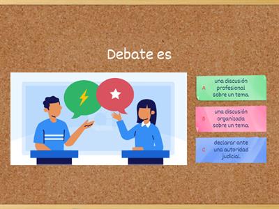 Definiciones debate