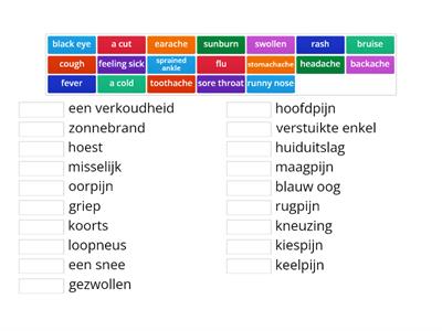 " sick" words English- Dutch