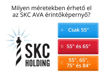 SKC AVA érintőképernyők