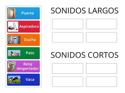 Sonidos largos y cortos