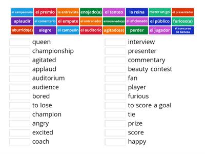 Games and Competitions Vocab