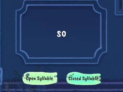 Slow Track Open & Closed Syllables