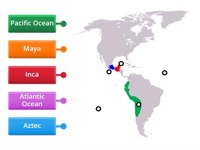 Aztec  Inca  Maya Map 