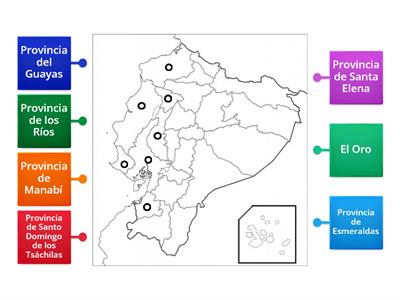 Provincias de la Región Costa